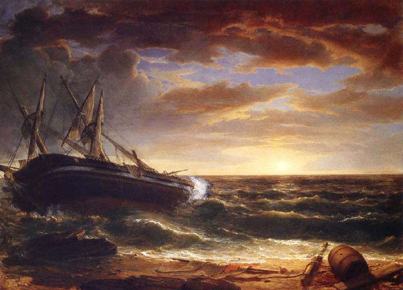 Asher Brown Durand The Stranded Ship oil painting image